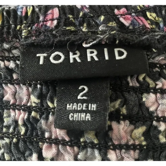 Torrid Challis Off-Shoulder Skater Dress Women’s Size 2 (634) - Picture 5 of 9